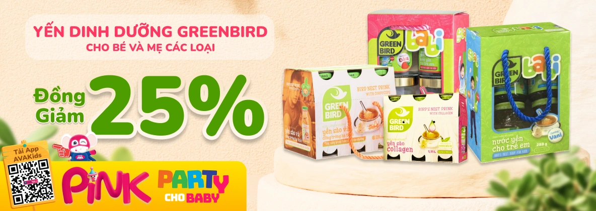 Banner NH Nước yến Green Bird